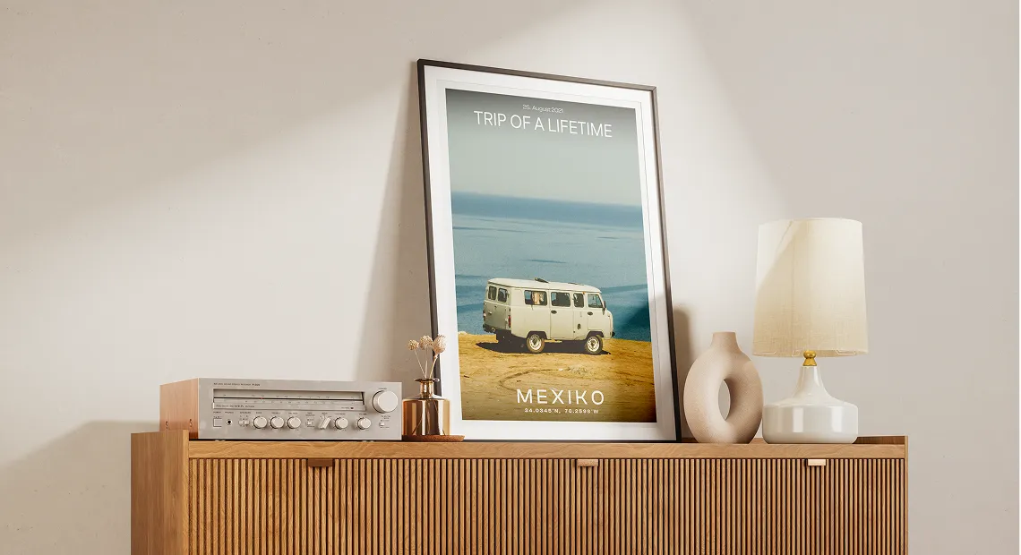 10% Rabatt auf personalisierte Fotoposter