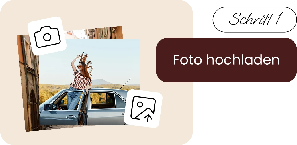 Erstelle dein Fotoprint. Schritt 1: Foto hochladen